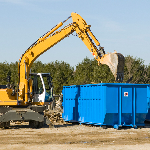 are there any restrictions on where a residential dumpster can be placed in Mountain Center CA